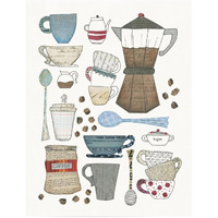 Coffee Chart I v2 -Paper Art-20&quotx26"