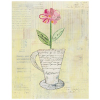 Teacup Floral II on Print -Paper Art-22&quotx26"