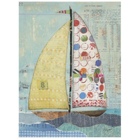 At the Regatta I Sail -Paper Art-20"x26"