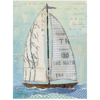 At the Regatta III Sail -Paper Art-20"x26"