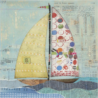 At the Regatta I Sail Sq -Paper Art-38&quotx38"