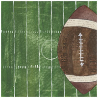 On the Field I -Paper Art-20"x20"