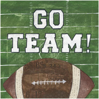 On the Field I Go Team -Paper Art-32&quotx32"