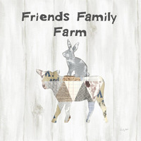 Farm Family VIII -Paper Art-38"x38"