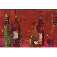 Vino Rojo -Paper Art-38"x26"