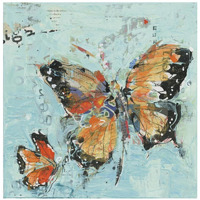 Monarch II Light Blue -Paper Art-20"x20"