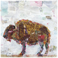 El Buffalo -Paper Art-26"x26"