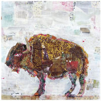 El Buffalo -Paper Art-42"x42"