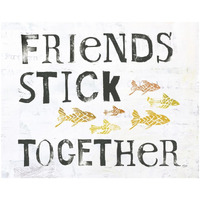 Friends Stick Together -Paper Art-22"x18"