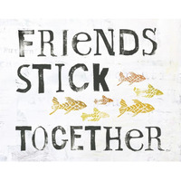 Friends Stick Together -Paper Art-30"x24"