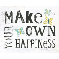 Make Your Own Happiness -Paper Art-37"x30"