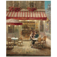 Paris Cafe II Crop -Paper Art-22"x26"