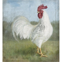 Noble Rooster I Vintage No Border -Paper Art-35.12&quotx38"