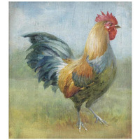 Noble Rooster III Vintage No Border -Paper Art-38"x42"