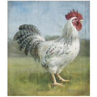 Noble Rooster IV v.2 Vintage No Border -Paper Art-36.4"x42"