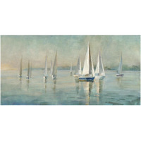 Sailboats at Sunrise Crop -Paper Art-62"x32"