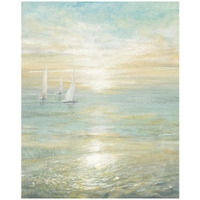 Sunrise Sailboats I -Paper Art-24"x30"