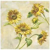 Farm Nostalgia Sunflowers -Paper Art-42"x42"