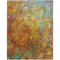 Bohemian Abstract Bright Crop -Paper Art-38"x50"