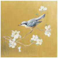 Nuthatch on Gold -Paper Art-26&quotx26"