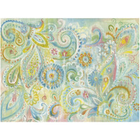 Spring Dream Paisley -Paper Art-34"x26"