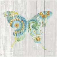 Spring Dream Paisley IX -Paper Art-26"x26"