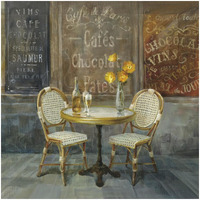 French Cafe -Paper Art-32"x32"