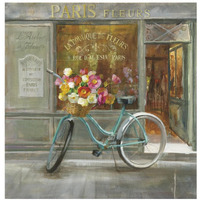 French Flowershop -Paper Art-26"x26"