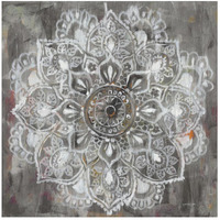 Mandala in Neutral II -Paper Art-26"x26"