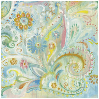 Spring Dream Paisley XIII -Paper Art-26"x26"