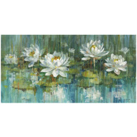 Water Lily Pond Crop -Paper Art-50"x26"