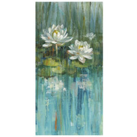 Water Lily Pond v2 III -Paper Art-14"x26"