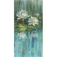 Water Lily Pond v2 III -Paper Art-38"x74"