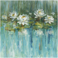 Water Lily Pond v2 Crop -Paper Art-32"x32"