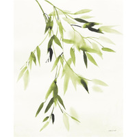 Bamboo Leaves IV Green -Paper Art-30"x37"