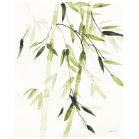 Bamboo Leaves V Green -Paper Art-22"x26"