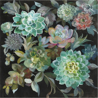 Floral Succulents -Paper Art-38"x38"