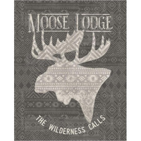 Soft Lodge V Dark -Paper Art-30"x37"