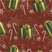 Santas List Pattern X -Paper Art-38"x38"