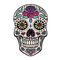 Sugar Skull III -Paper Art-33.24"x46"