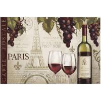 Wine in Paris I -Paper Art-50"x34"