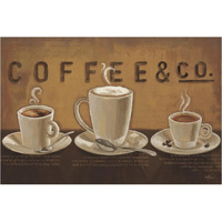 Coffee and Co VI -Paper Art-38"x26"