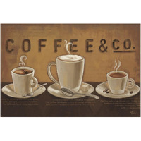 Coffee and Co VI -Paper Art-62"x42"