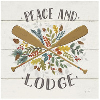 Peace and Lodge IV -Paper Art-20"x20"