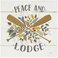 Peace and Lodge IV -Paper Art-26"x26"