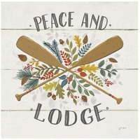 Peace and Lodge IV -Paper Art-42"x42"