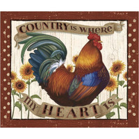 Country Heart I Dots v2 -Paper Art-24"x20.48"