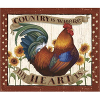 Country Heart I Dots v2 -Paper Art-38"x32.24"