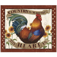 Country Heart I Dots v2 -Paper Art-42"x35.6"