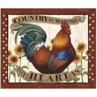 Country Heart I Dots v2 -Paper Art-46"x38.96"